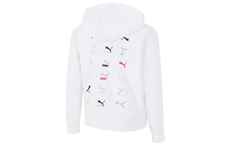 Женское худи PUMA Classics Graphics Hoodie (белое)