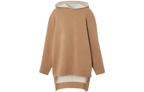 Burberry Loose Fit Knitwear Women's Warm Camel
