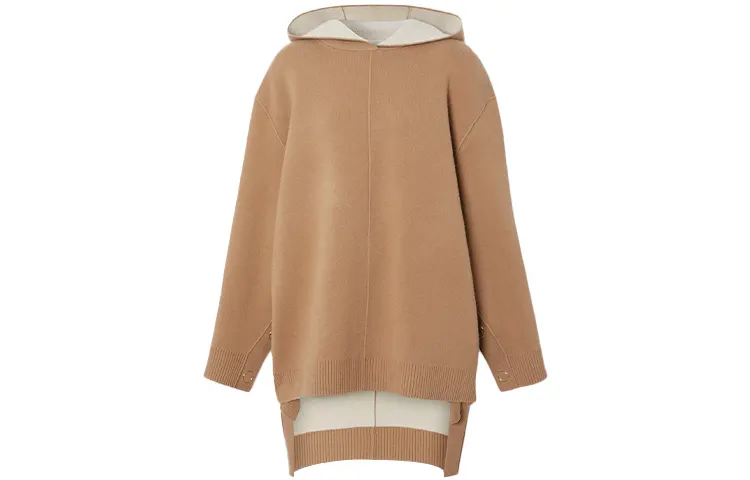 Burberry Loose Fit Knitwear Women's Warm Camel