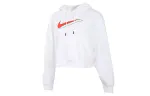 Nike Sweatshirts Women's White Hooded Moderate Regular