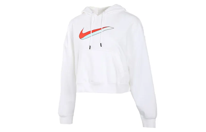 Nike Sweatshirts Women's White Hooded Moderate Regular