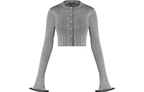 LOUIS VUITTON Pre Owned 2010s Ribbed knit Cardigan