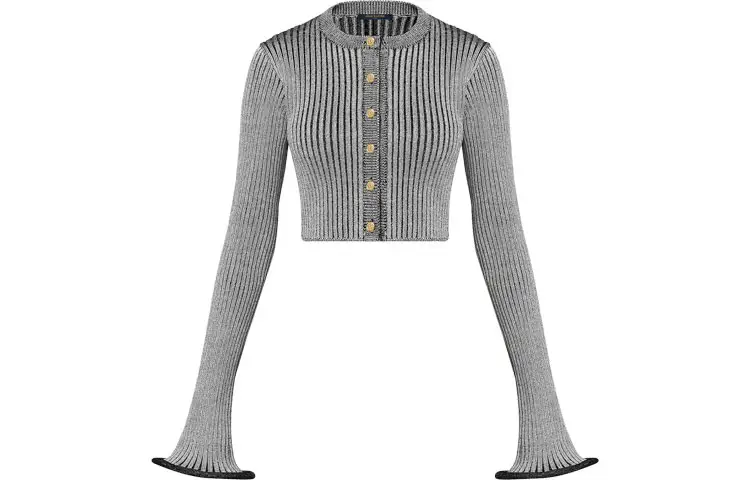 LOUIS VUITTON Pre Owned 2010s Ribbed knit Cardigan