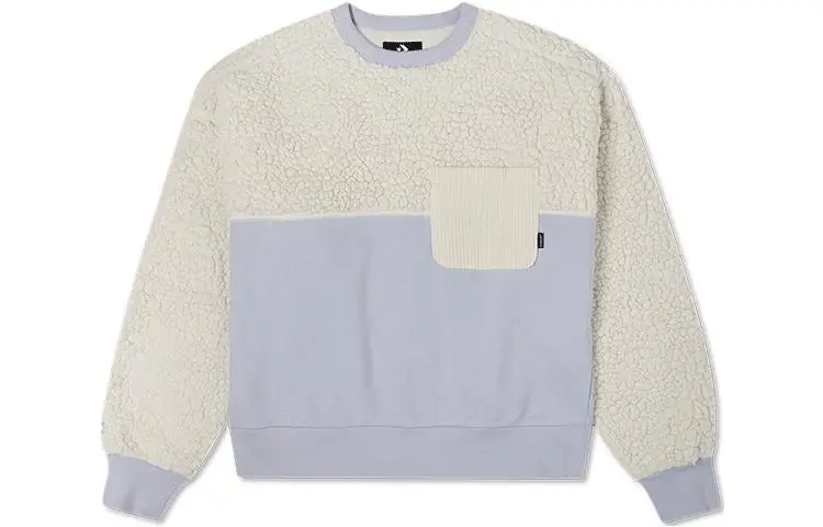 Converse Sweatshirts Women's Milk White Crew Neck Moderate Regular