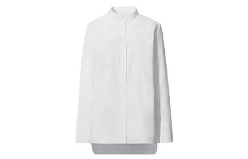 UNIQLO Shirts Women's White Stand Collar Moderate Other