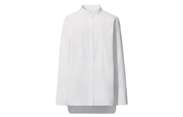 UNIQLO Shirts Women's White Stand Collar Moderate Other