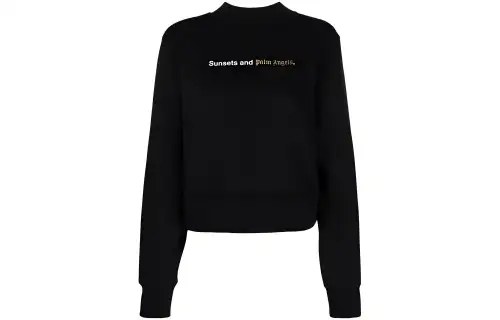 Palm Angels Sunsets-print cotton sweatshirt