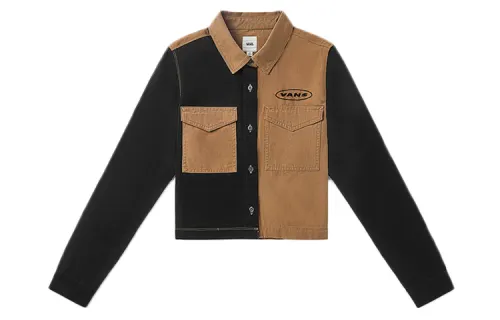 Vans Shirts Women's Brown Lapel Moderate Workwear