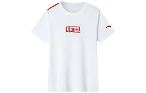 ANTA Variety Training Collection T Shirts Women's White Crew Neck Moderate Straight Fit