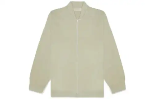 Fear Of God Essentials SS22 Women's Zip Knit Cardigan Sea Foam Knitwear Women's Gray Green