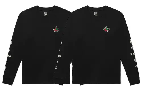 Vans T Shirts Women's 2 Pack Black Crew Neck Moderate Straight Fit