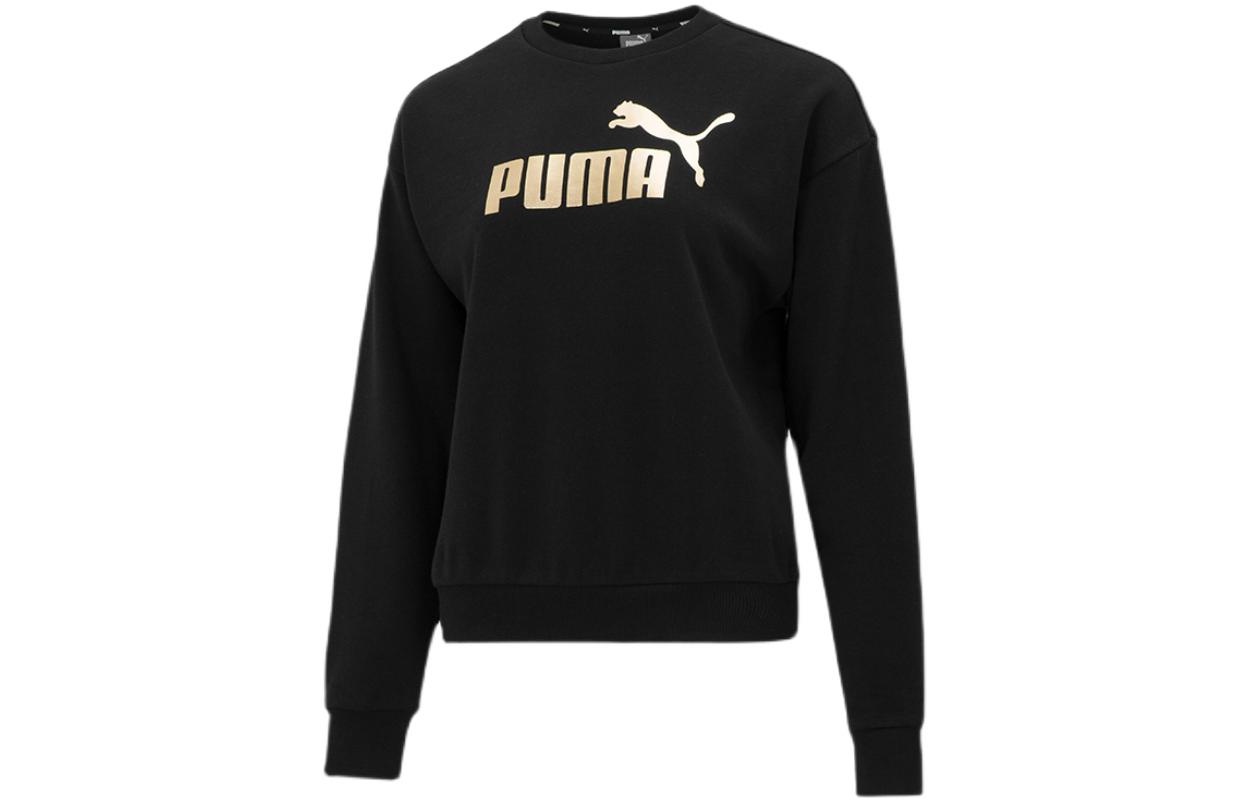 Женское худи PUMA ESS+ Logo (черное)
