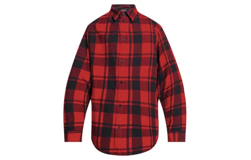 Balenciaga Check Cotton Jacket Red