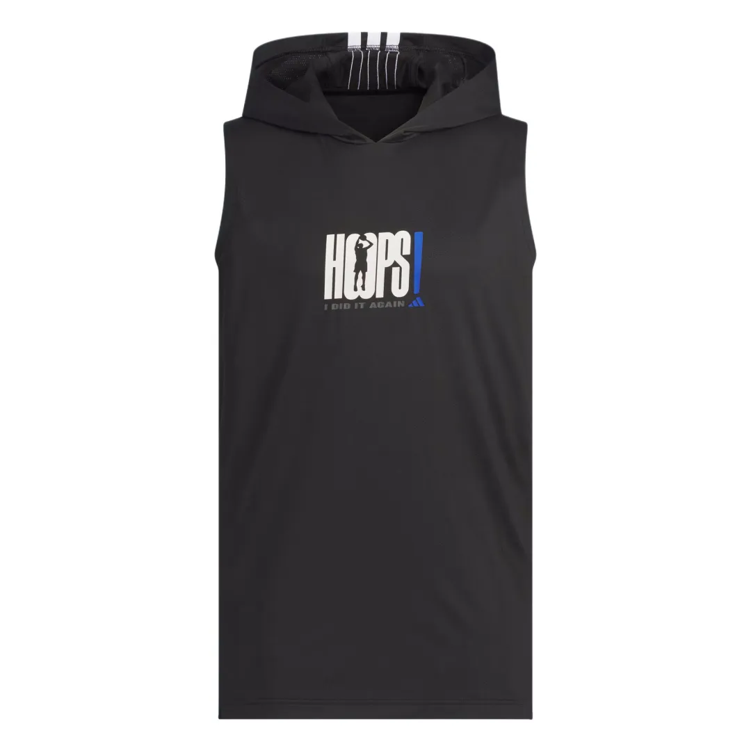 Adidas BASKETBALLHooded Basketball Jersey Unisex Black