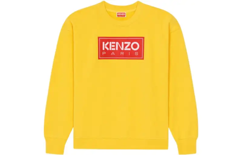 KENZO Logo Patch Drop Shoulder Sweatshirt