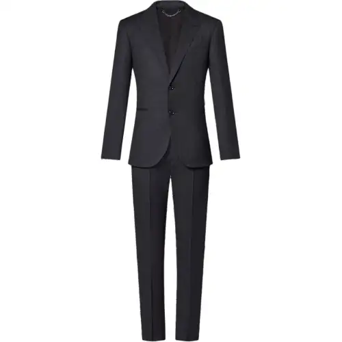 LOUIS VUITTON Single-Breasted Wool Blend Pont Neuf Suit