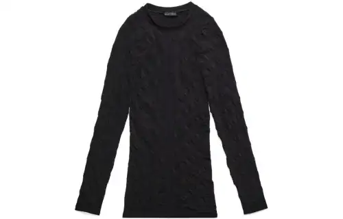 Balenciaga SS23 T Shirt Women's Black Slim Fit