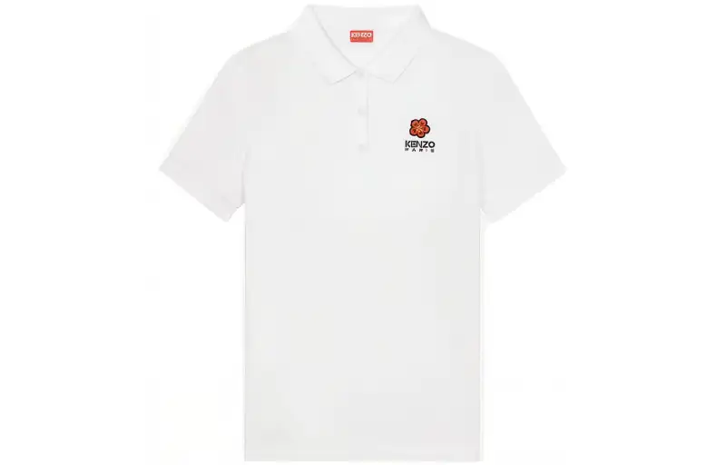 KENZO Logo Embroidered Short-Sleeved Polo Shirt