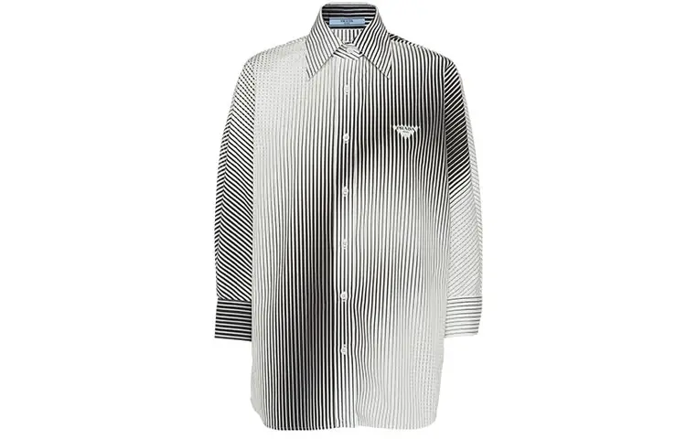PRADA FW21 Shirt Women's Gray White