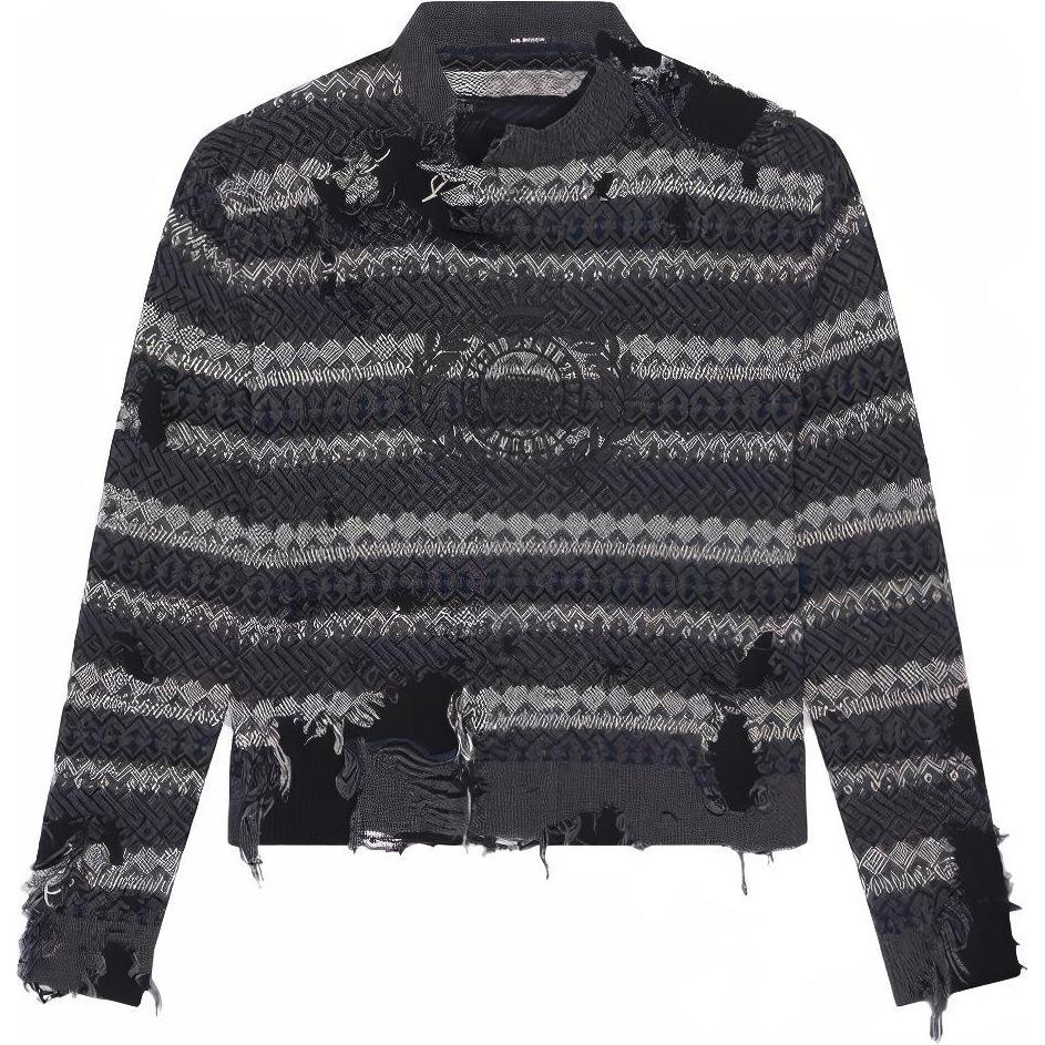 Женский свитер Balenciaga Balenciaga FW21 fairisle (серый)