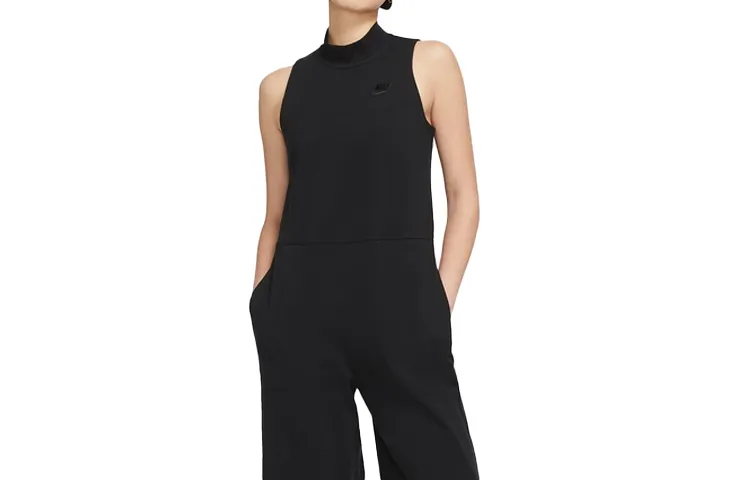 Nike Bodysuits Women's Black Stand Collar