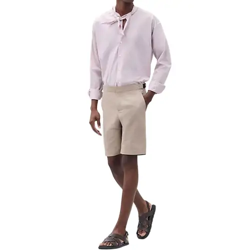 HERMES SS25 Casual Shorts Men's Beige