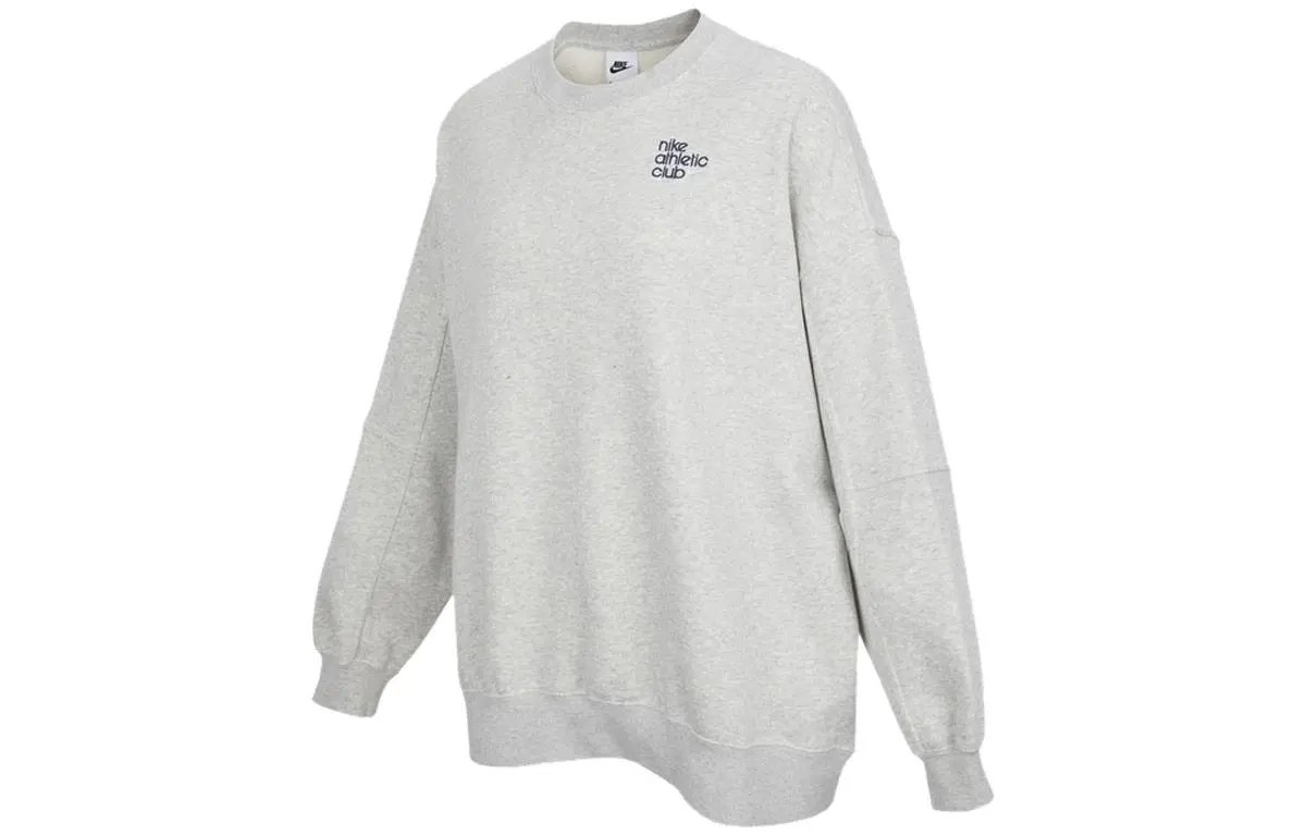Nike Sweatshirts Women's Gray Crew Neck Thickened Regular