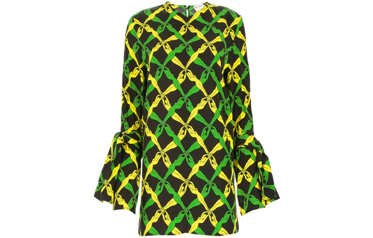 Bottega Veneta Graphic Printed Regular Fit Blouse