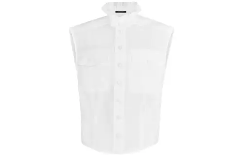 LOUIS VUITTON Pre Owned 2010s Sleeveless Cotton blend Shirt