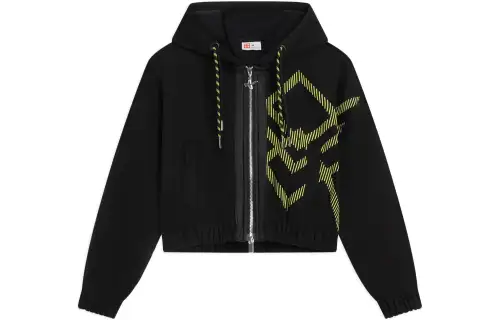 Li Ning China Li Ning Sweatshirts Women's Black Hooded Moderate Cardigan