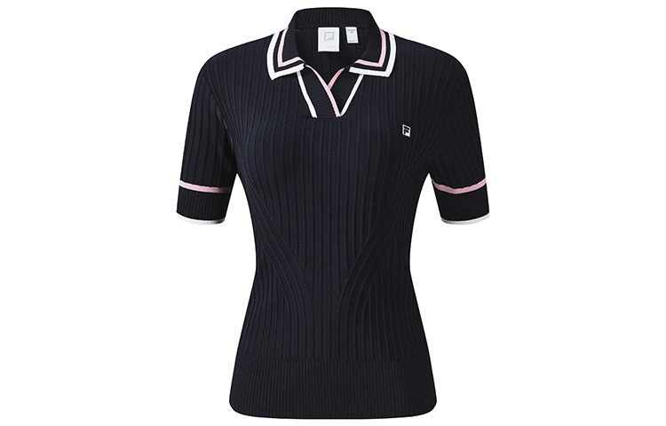 FILA Athletics Knitwear Women's Royal Blue Polo Collar Moderate Other