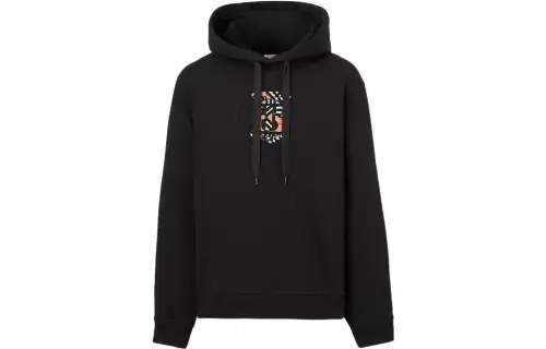 Burberry Tb Monogram Hoodie Black