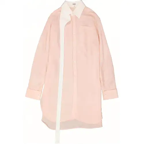 LOEWE Shirts Women's Light Pink Lapel Moderate Other