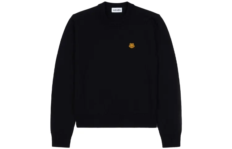 KENZO Sweatshirts Women's Black Crew Neck Moderate Regular