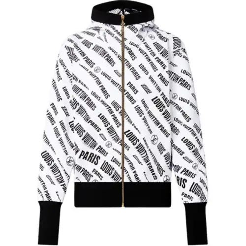 LOUIS VUITTON Slanted Signature Jacquard Hoodie