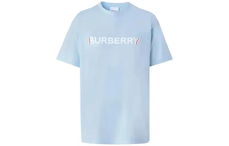 Burberry SS22 Women's Logo Crewneck Short-Sleeve T-Shirt 'Light Blue'