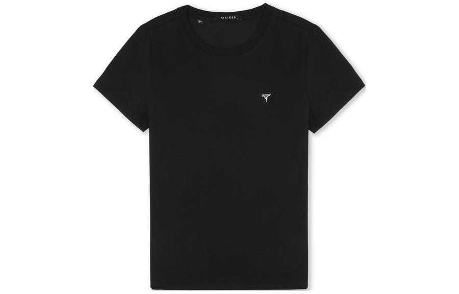 GUESS Простой цвет круглый воротник короткий рукав Футболка женский