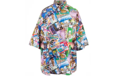 Balenciaga Shirt Loose Fit Women's Multicolor