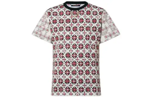 LOUIS VUITTON Drop Shoulder Sleeve T Shirt Women's Multicolor