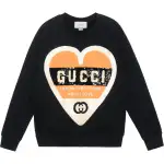 GUCCI Sweatshirts Women's Black Crew Neck Moderate Regular