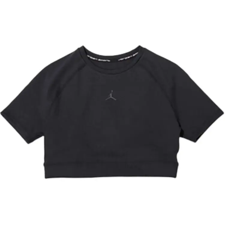 Jordan T-Shirts Women's Black Crew Neck Moderate