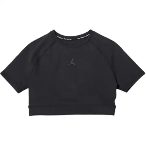 Jordan T Shirts Women's Black Crew Neck Moderate