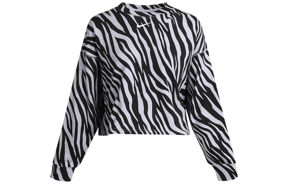 Nike Sweatshirts Women's Black Crew Neck Moderate Regular