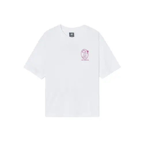 New Balance Drop Shoulder Sleeve T Shirt Women's White