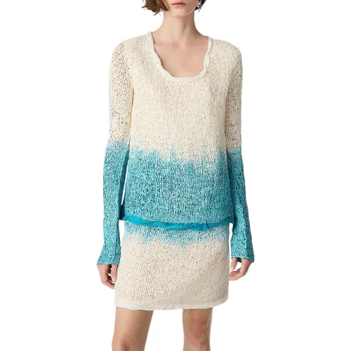 Bottega Veneta SS25 Sweater Women's Blue White