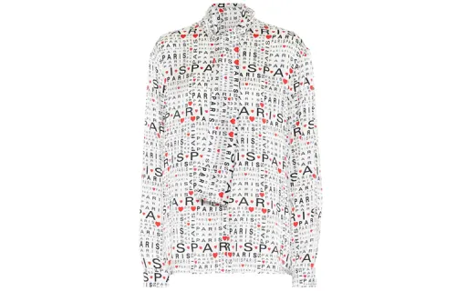 Balenciaga Shirts Women's White Lapel Moderate Other