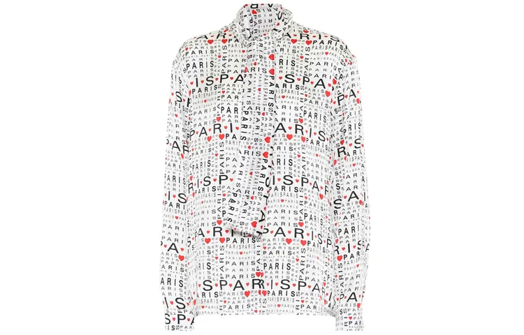 Balenciaga Shirts Women's White Lapel Moderate Other