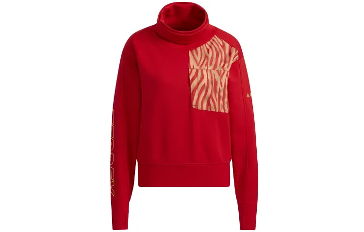 Adidas Terrex Sweatshirts Women's Red Turtleneck Moderate Regular
