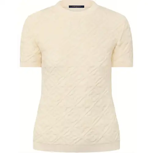LOUIS VUITTON Monogram Toweling Knit Top