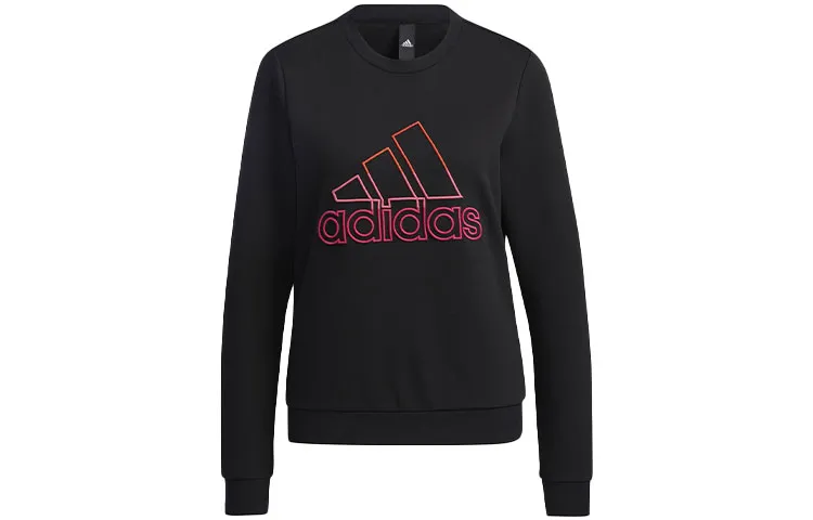 Adidas Sweatshirts Women's Black Crew Neck Moderate Regular